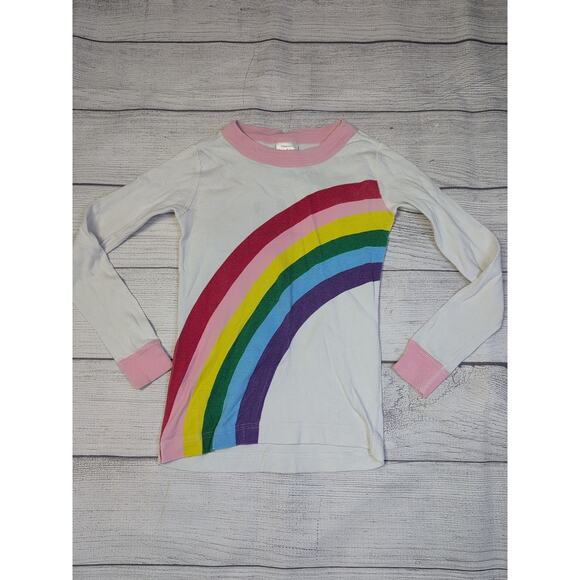 5 Hanna Andersson Rainbow Long John Pajamas - Picture 2 of 9
